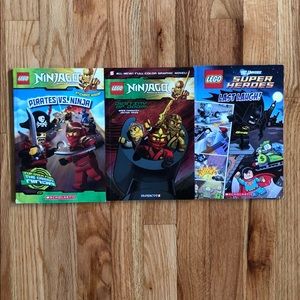 Schoolastic LEGO books.